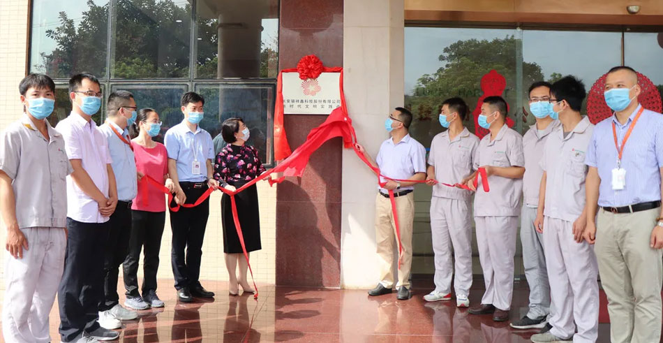 祥鑫科技“新時代文明實踐點”揭牌儀式隆重舉行！